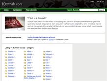 Tablet Screenshot of isunnah.com